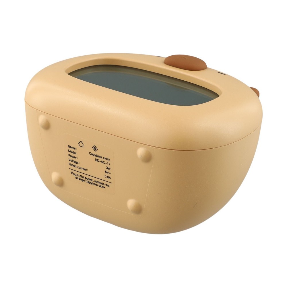Capybara Shaped LED Alarm Clock Timer Soft Lighting for Any Room Decor