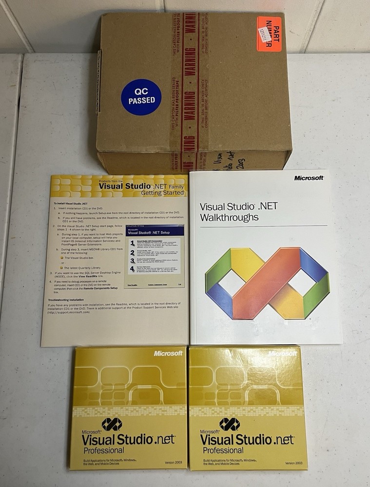 Microsoft Visual Studio .NET Professional 2003 FULL RETAIL SET + FACTORY SEALED