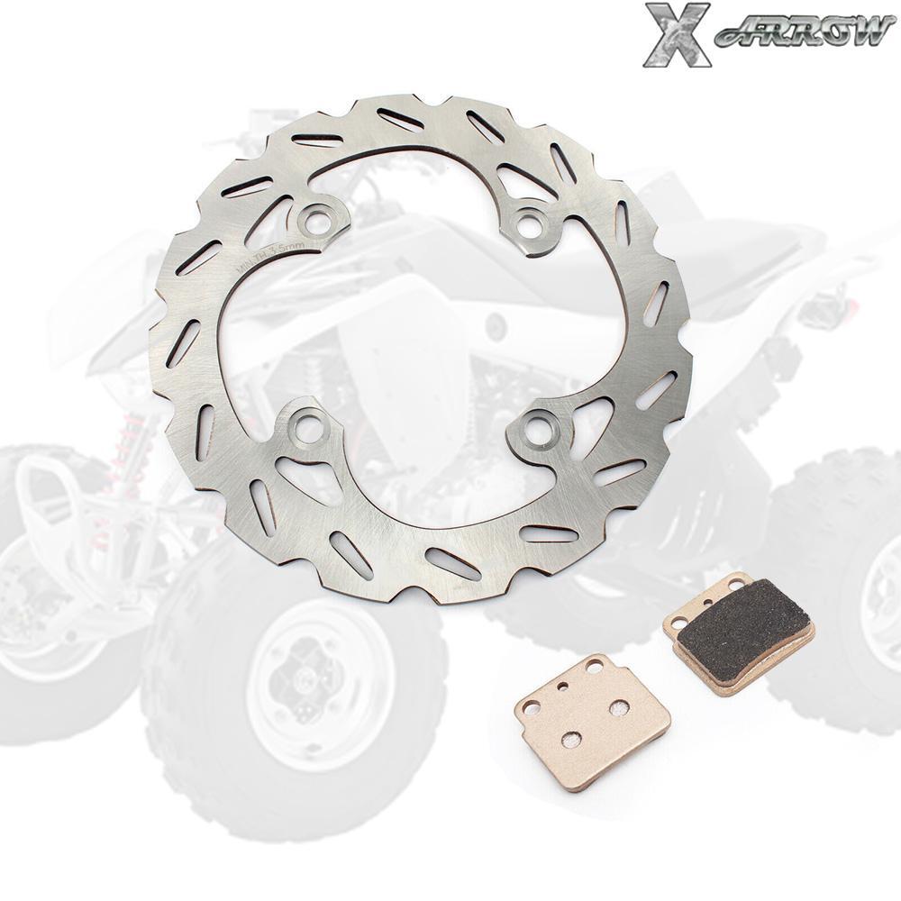 Rear Brake Disc Rotor + Pads for Suzuki Quadsport Z400 LTZ400 LTZ400Z 2003-2014