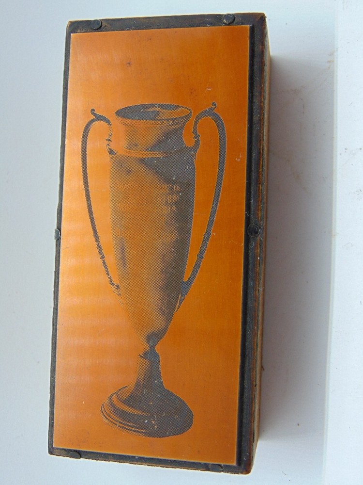 Printing Letterpress Printers Block Large Trophy