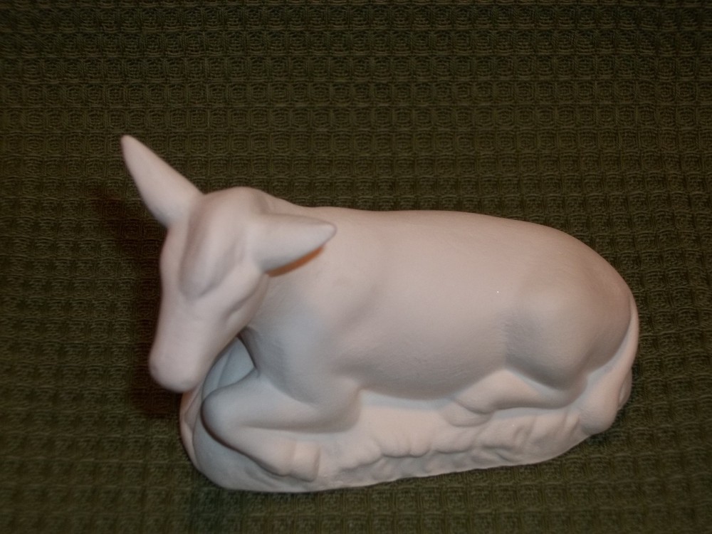 Nativity Scene Donkey ~ Ceramic Bisque Ready to Paint