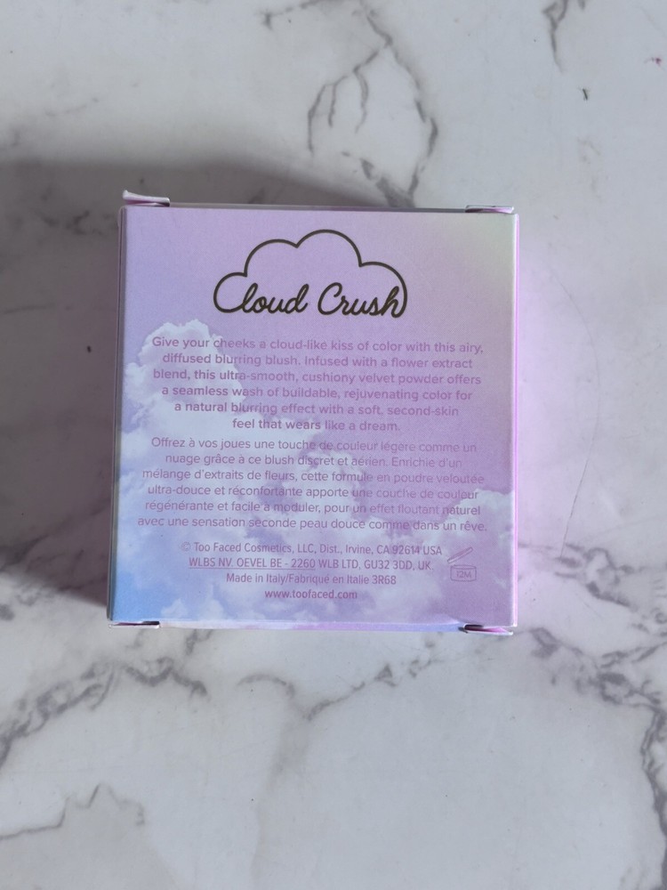 Too Faced Cloud Crush Blurring Blush in Candy Clouds .17 oz New in Box