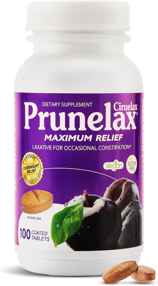 Ciruelax Maximum Relief Laxative Tablets with Natural Senna for Occasional Cons