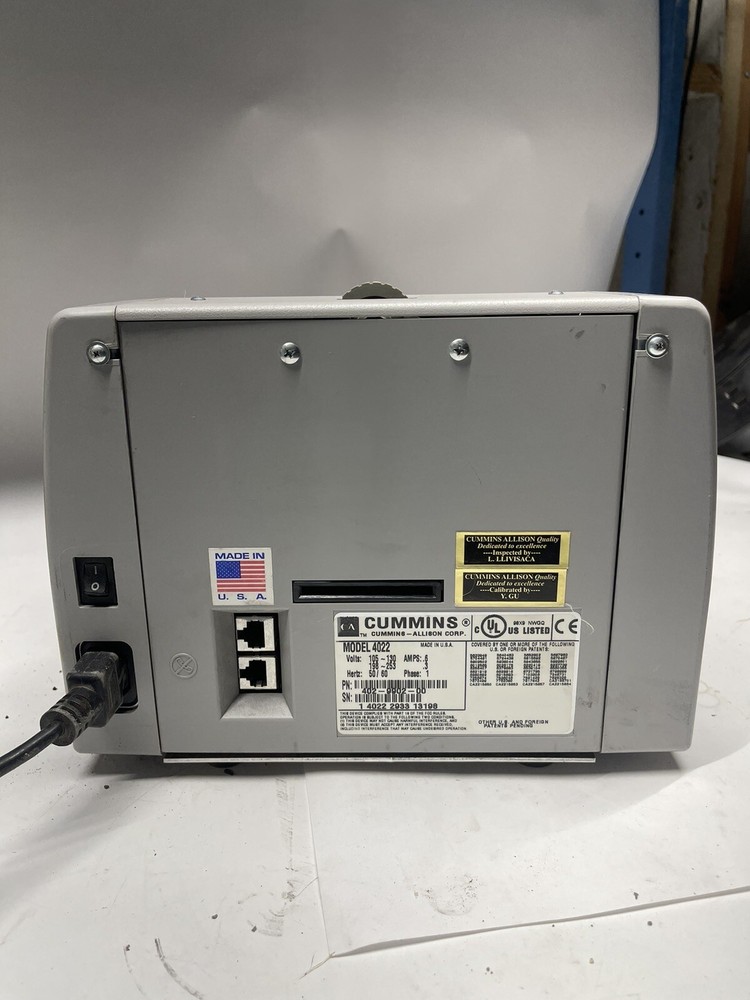 Cummins JetCount Bill Counter | Model 4022 | As Is.