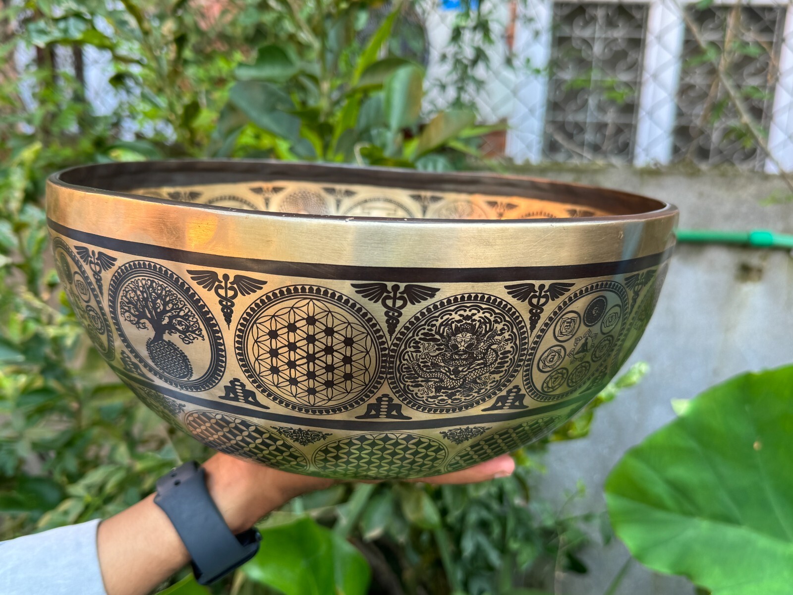 12 inches Tibetan Singing Bowl - Chakra Balancing Meditation yoga sound Bowls