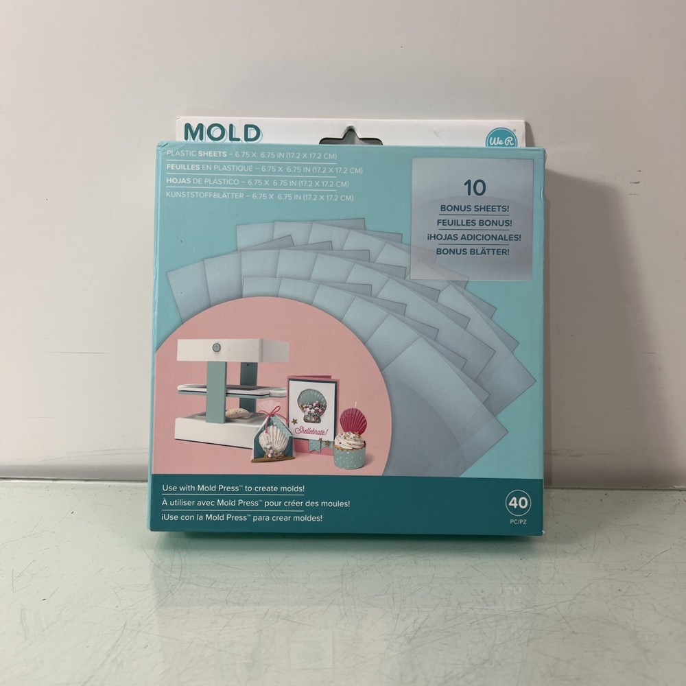 We R Memory Keepers Mold Press Plastic Sheets 40 PC 661358 New