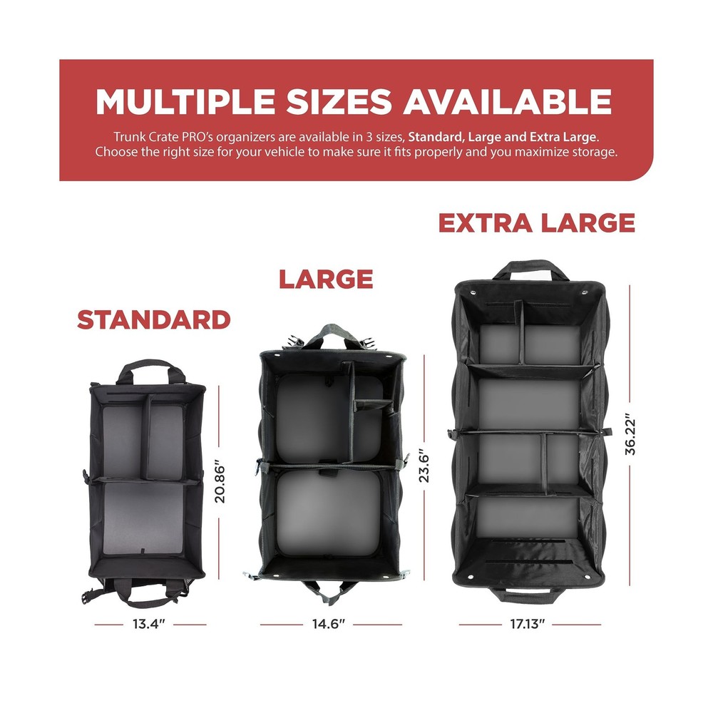 TRUNKCRATEPRO Car Organizers and Storage Premium Adjustable Multi Compartment...