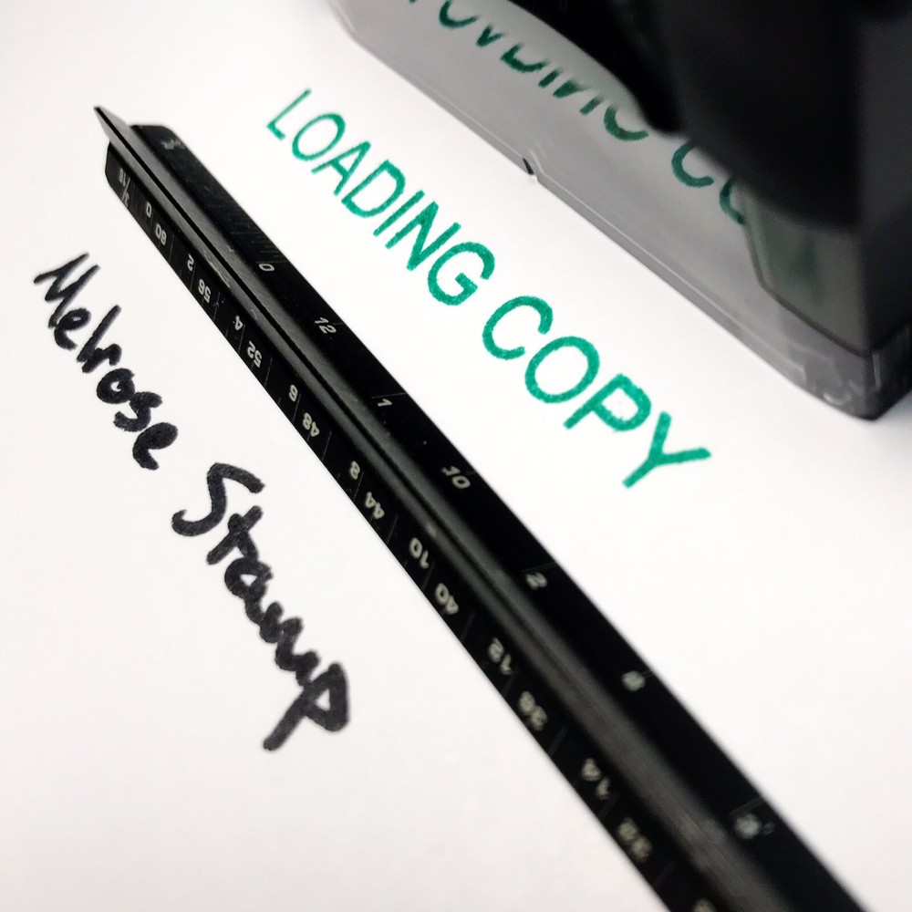 Loading Copy Rubber Stamp Green Ink Self Inking Ideal 4913