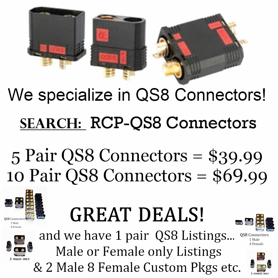 RCP XT90 Parallel Plug No Wire