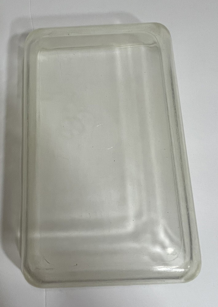 Vtg Footed Rectangular Serving Tray With Pyrex Serving Dish