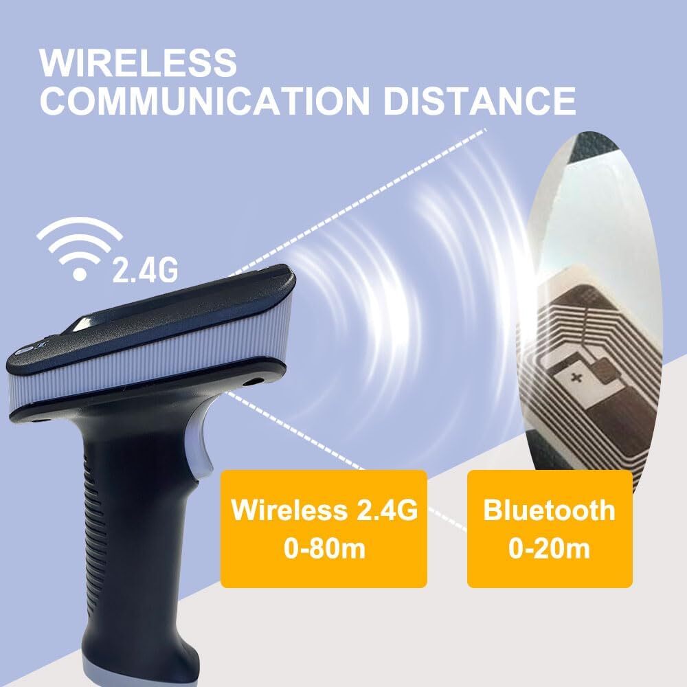 Yanzeo SR290 UHF Bluetooth 2.4G handheld terminal 1D/2D Barcode Scanner