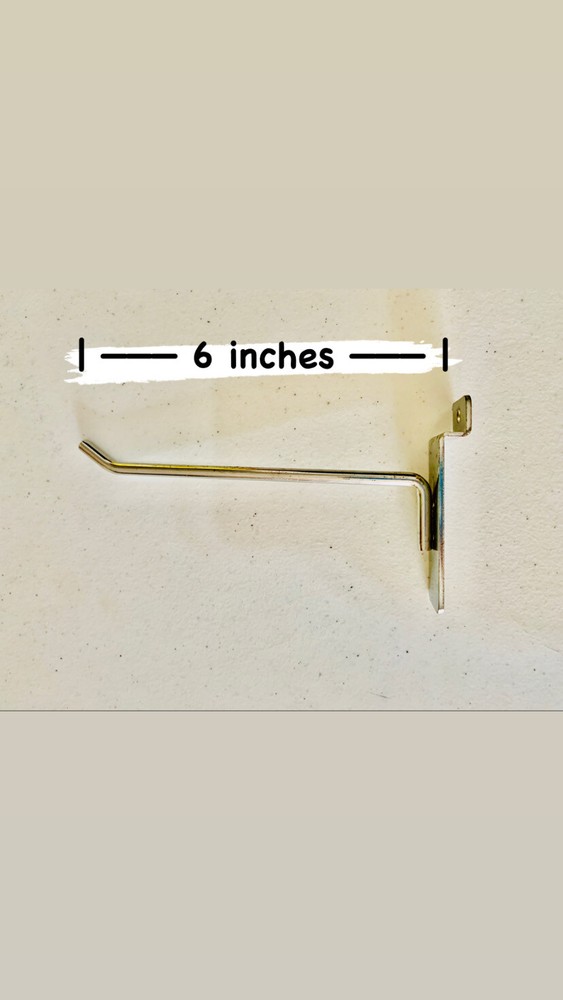 Used Boutique Raw Steel Peg Hook for Wire Grid