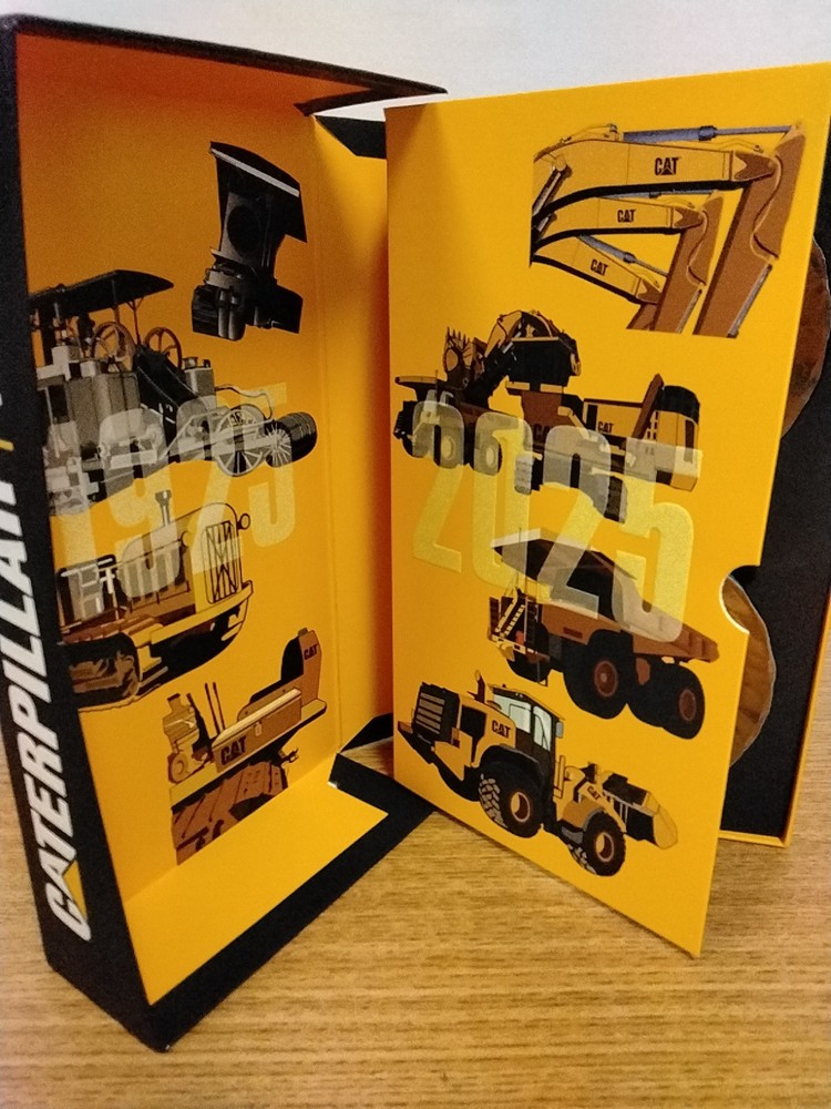Caterpillar 100 Years Centennial Coasters Set