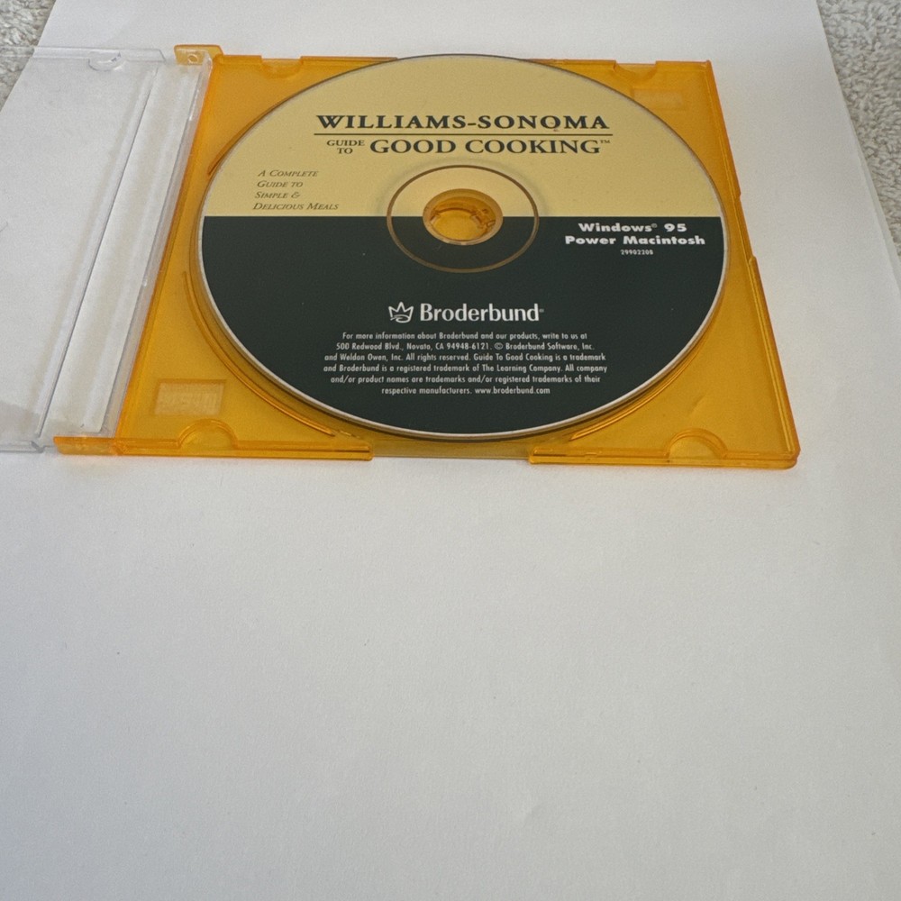 Williams-Sonoma Guide To Good Cooking PC CD-ROM for Windows 95