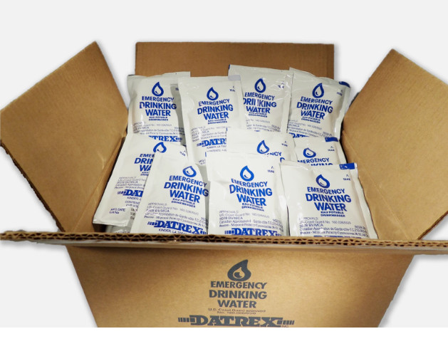 Datrex Emergency Survival Water Pouch (Pack of 64) 125ml ( Free Shipping )