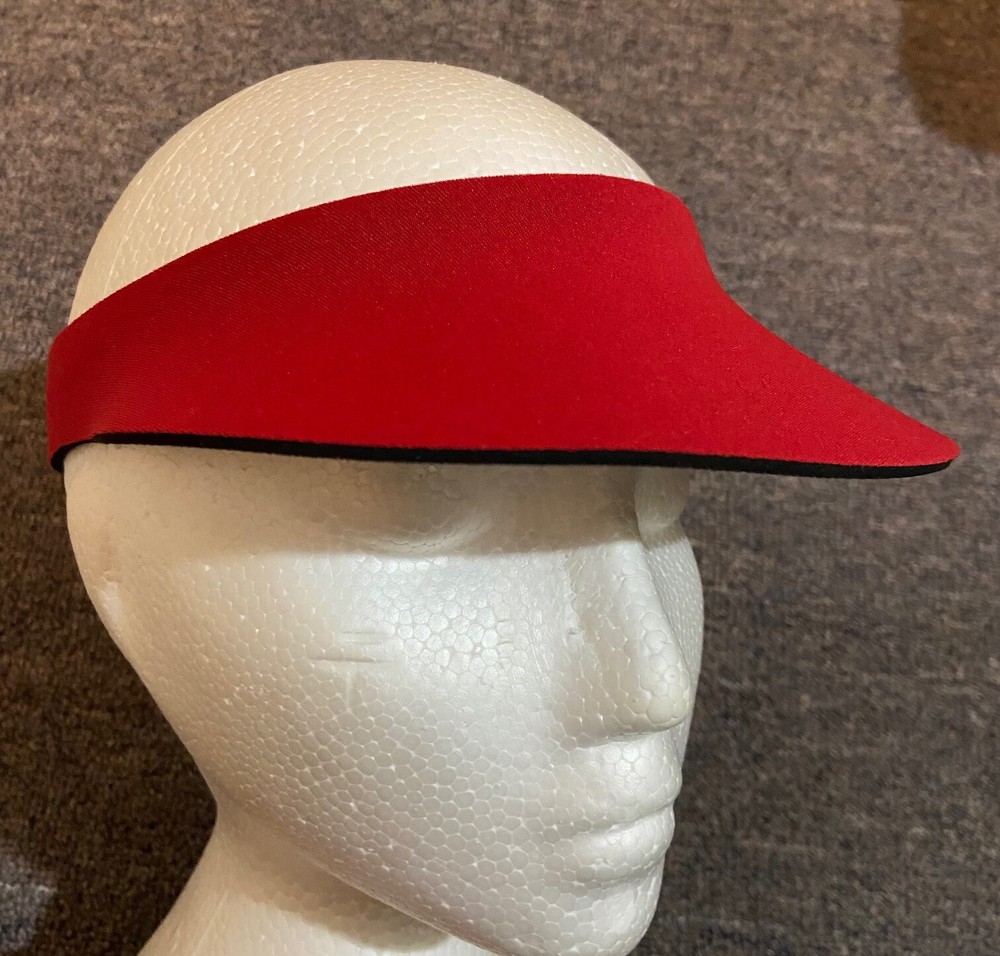 CCT Red Shooting Visor Cap Hat Lightweight ISSF