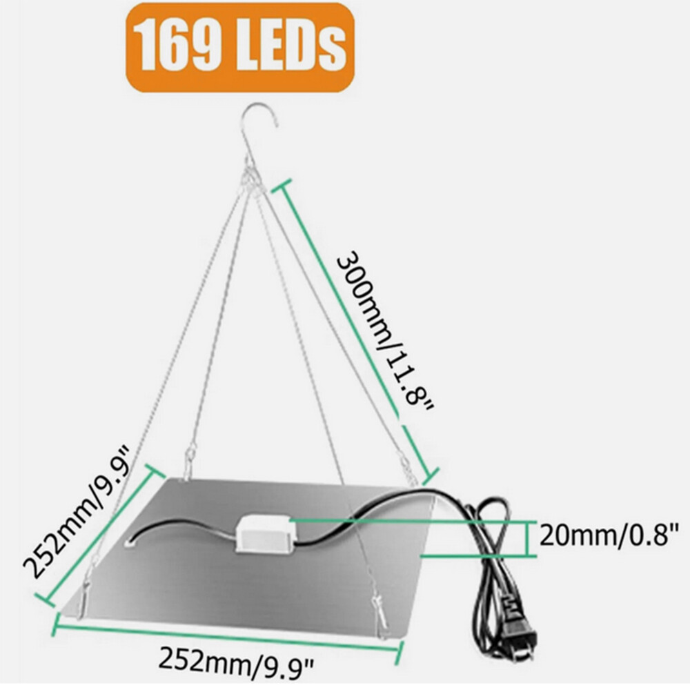 Grow Light 1000W Full Spectrum LED for Indoor Plant Growth 3x3 ft Coverage Area