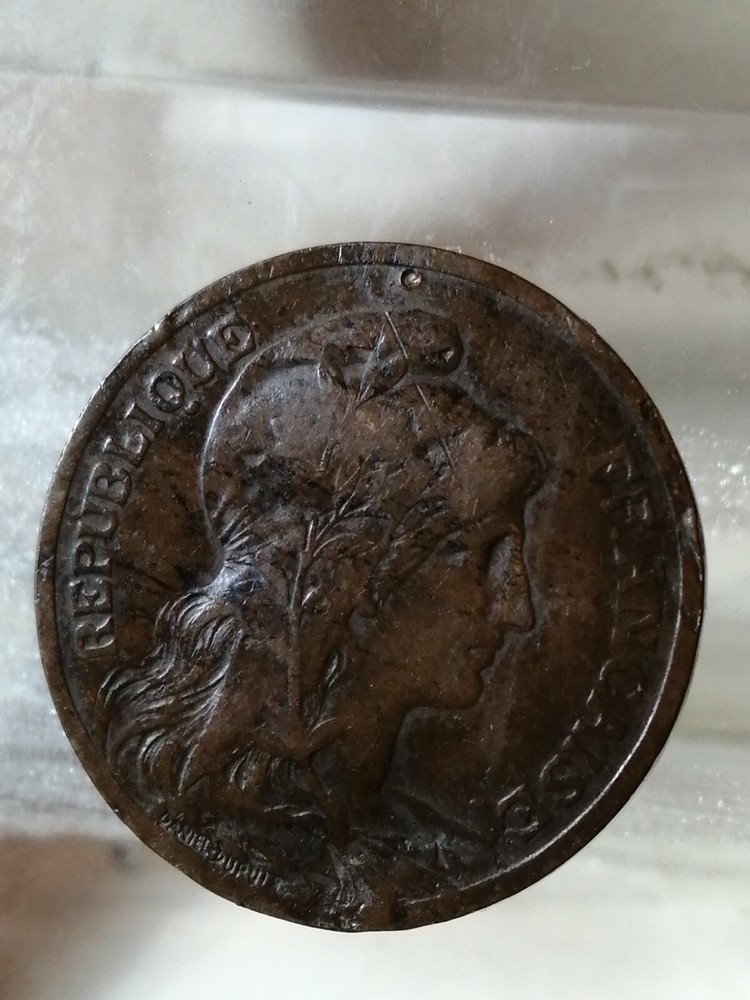 FRENCH REPUBLIC 5 CENTIMES 1899 DUPUIS BRONZE