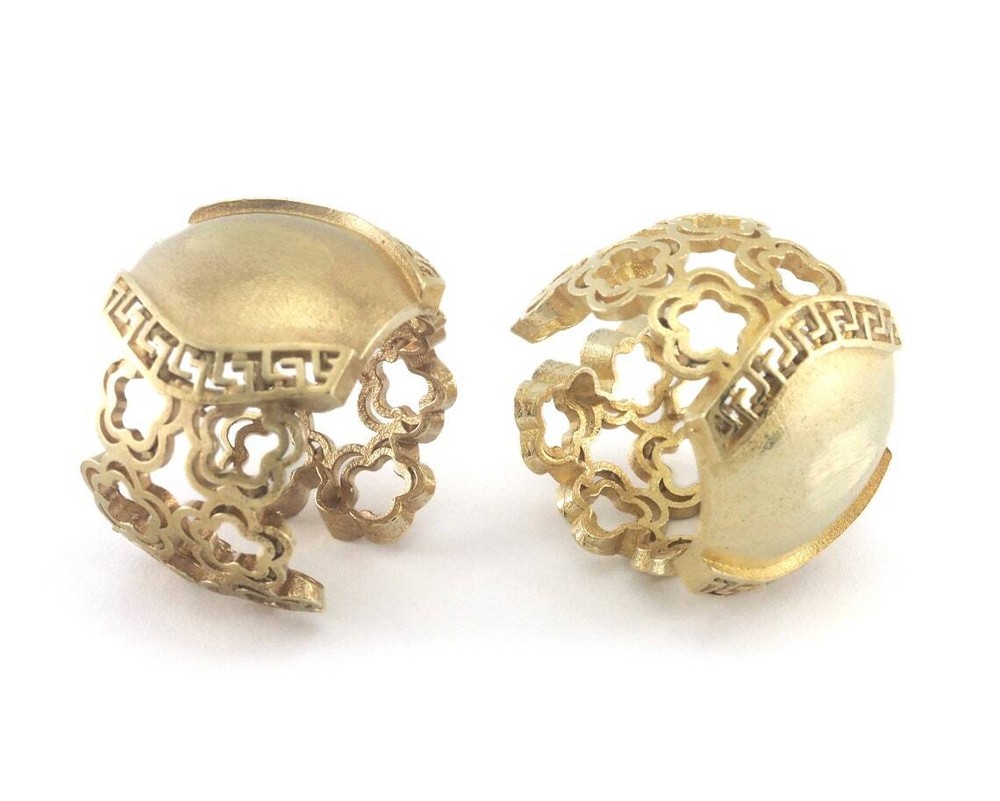 Adjustable Ring Raw brass 7-11us size 4019
