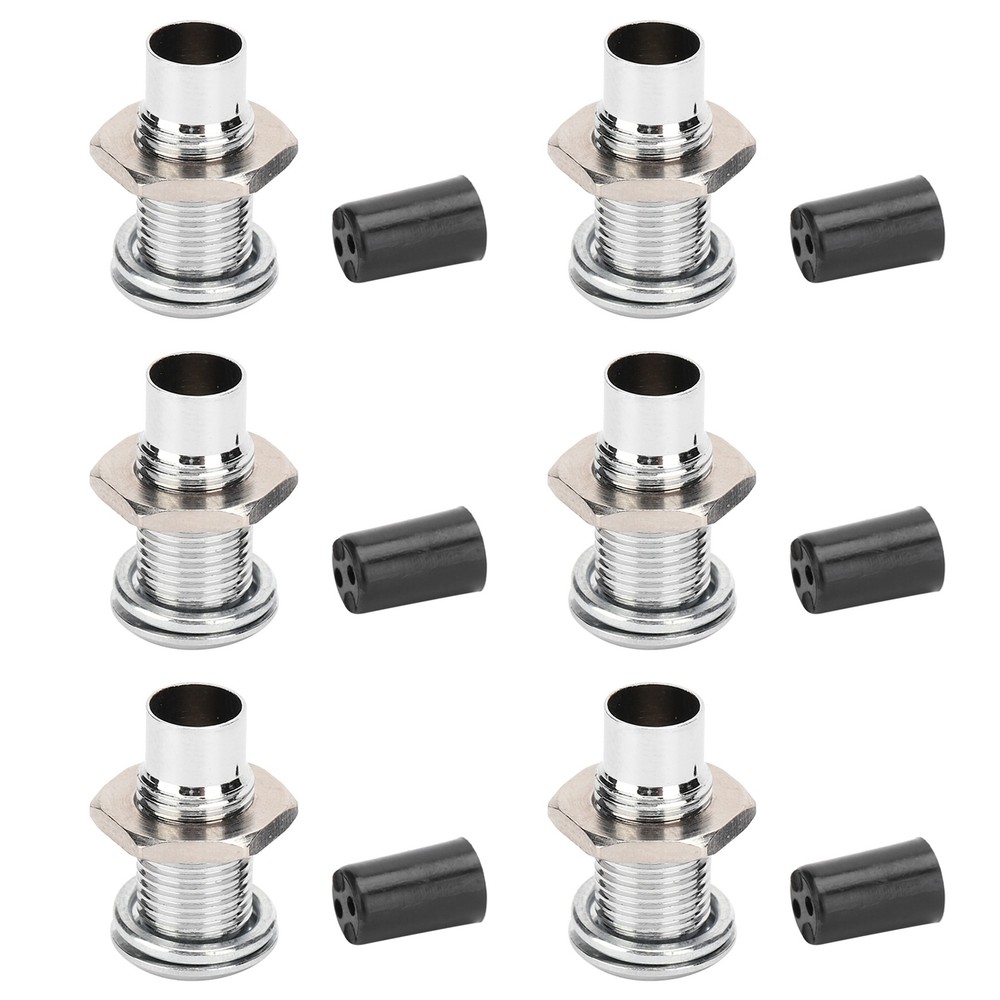 20Pcs LED Holder Bezel Mount Light‑Emitting Diode Flat Metal Brass Base 5mm