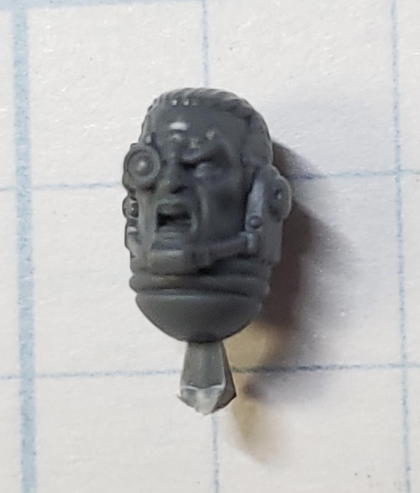 40k Space Marines Bits Jump Pack Captain A Bare Bionics Shouting Head #02