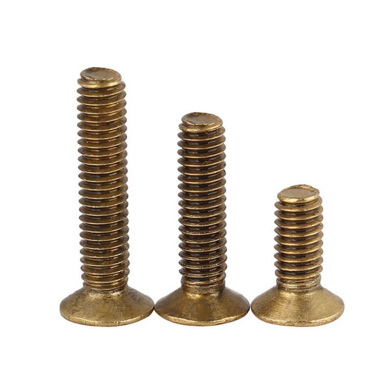 M2 M2.5 M3 M4 Brass Countersunk Flat Head Phillips Screw Machine Screws