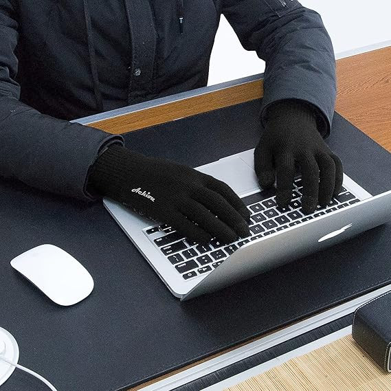 Winter Touchscreen Gloves Thermal Knit Lining Windproof Texting Driving Running
