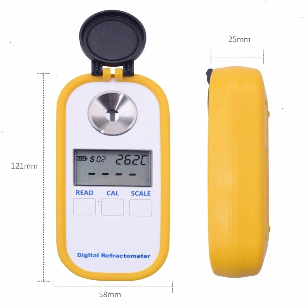 Digital Honey Sugar Content Meter Refractometer with Temperature Range 0.0-40.0℃
