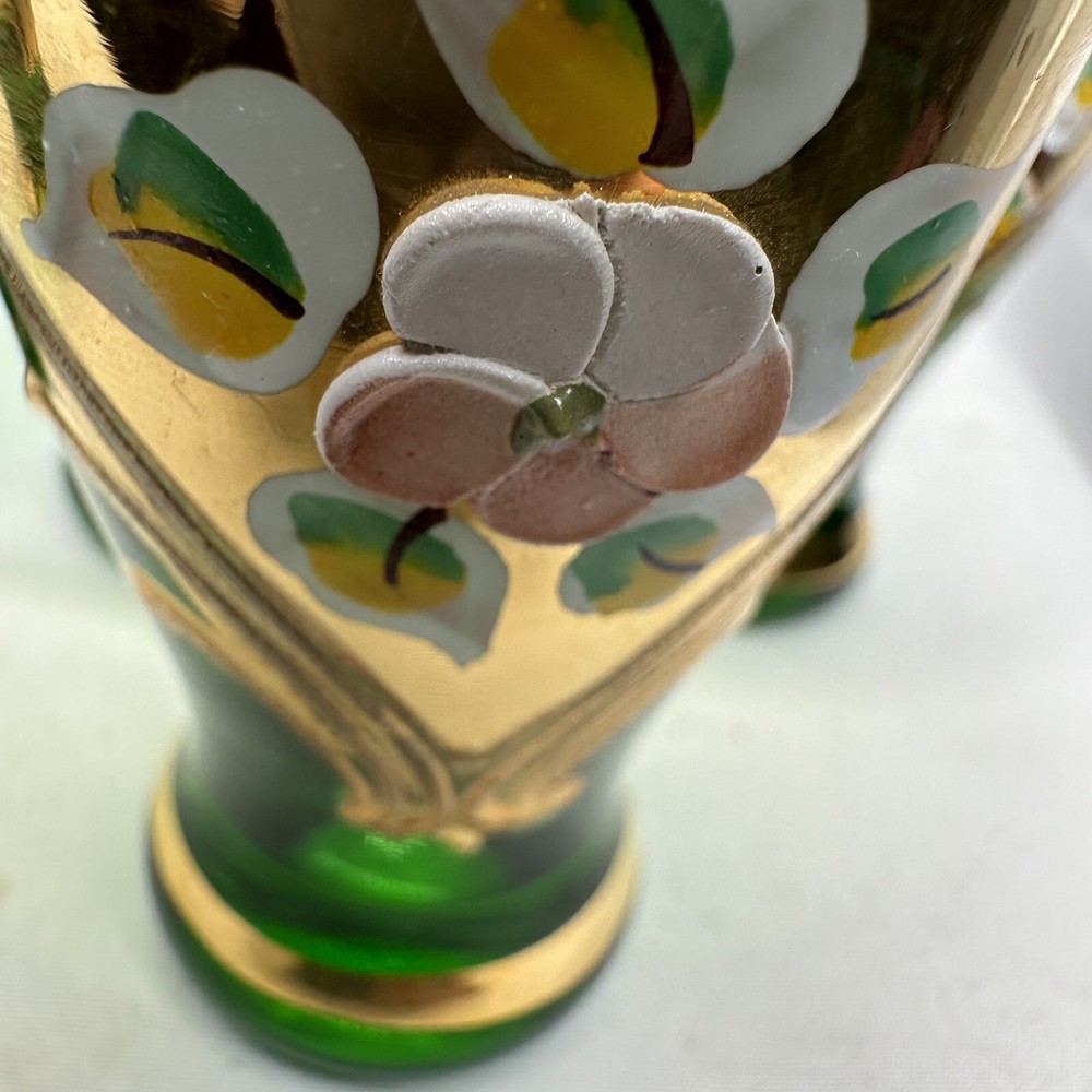 Emerald Cordial Shot Glasses Set 5