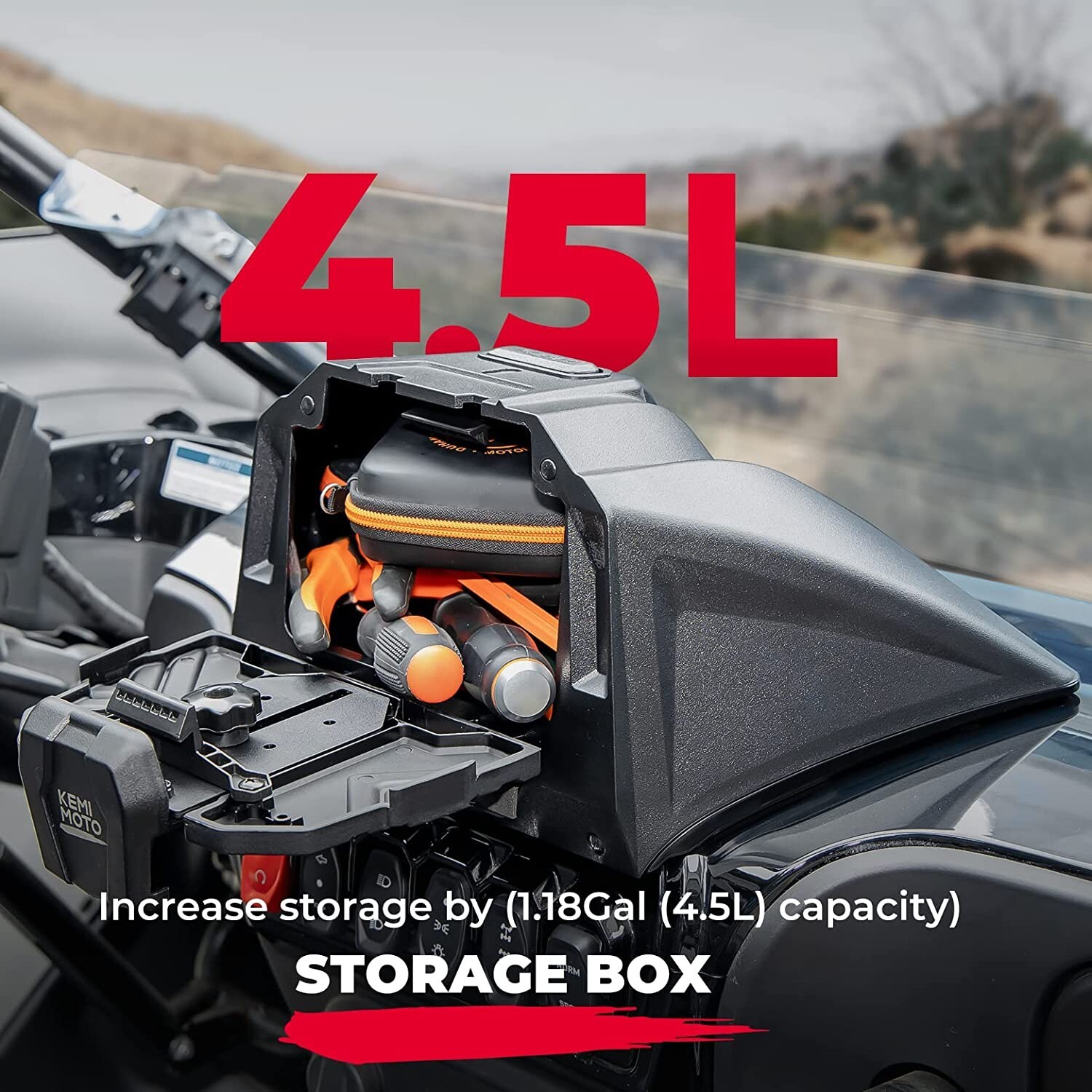 KEMIMOTO Electronic Tablet Device Holder GPS Mount for CFMOTO ZFORCE 950 2020-24