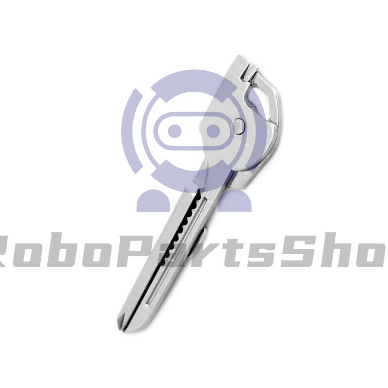 NEW 6-in-1 Utili Key Tool Keyring Keychain Multifunction Stainless Steel 1pcs