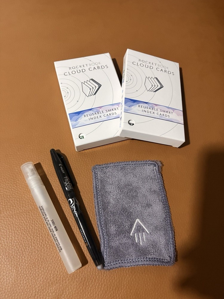 Rocketbook Cloud Cards – Reusable Index Cards For Study Notes & Presentations -