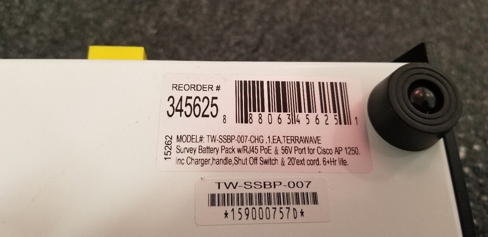 TERRAWAVE 345625 Battery Back Unit #2