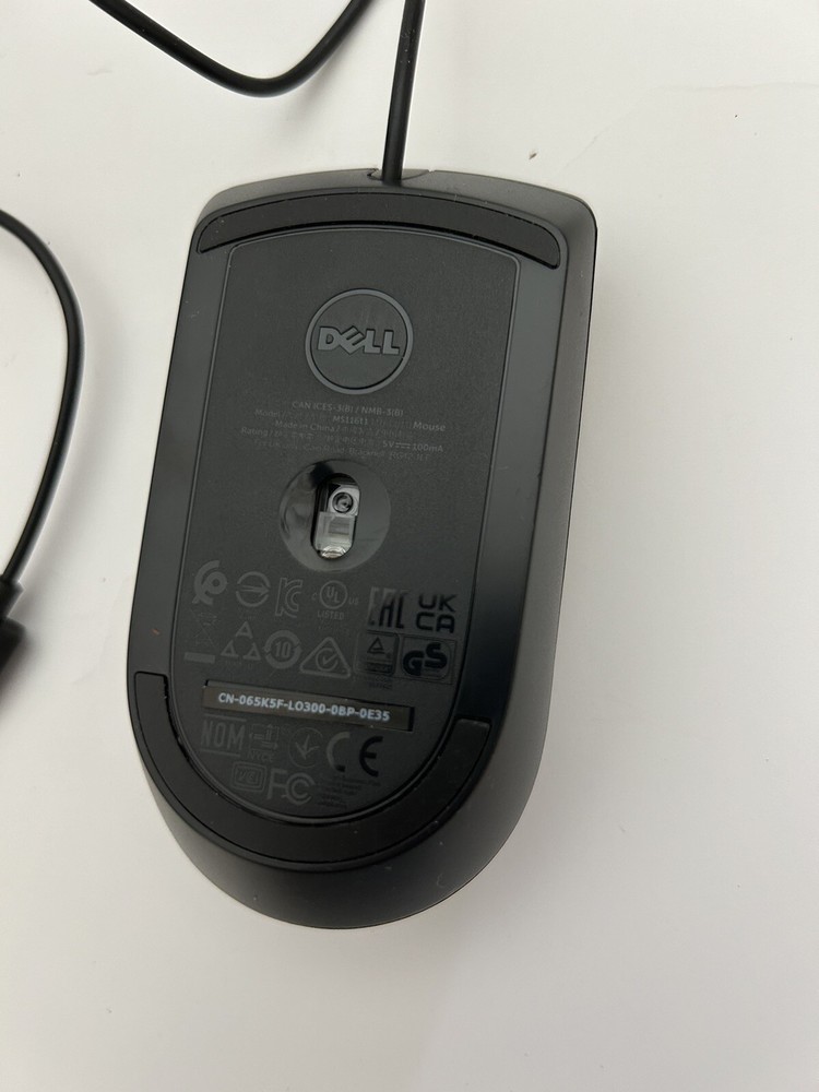 Dell Computer USB Wired Mouse CN-065K5F-LO300-0BP-0E35