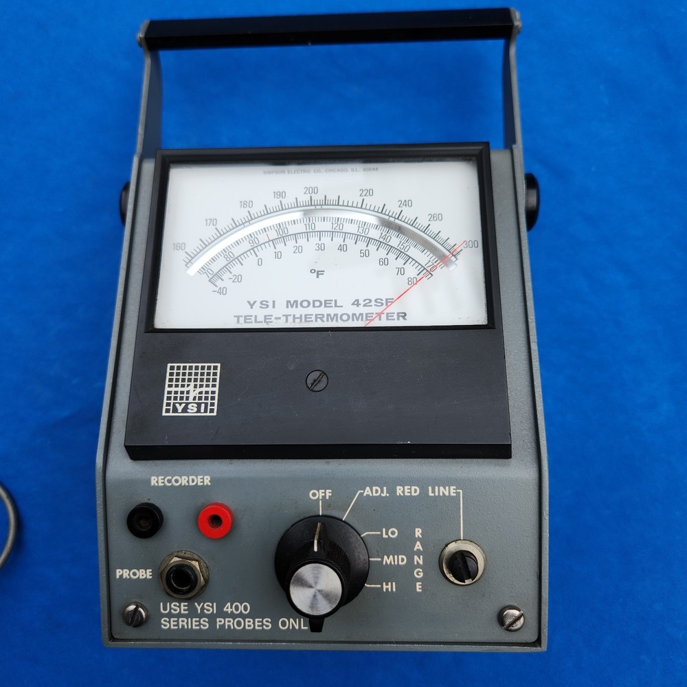 YSI Model 42SF Tele-Thermometer with probe/sensor