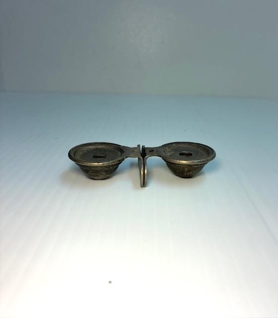 ANTIQUE, CURTAIN ROD ROLLER HOLDER; ONE SET