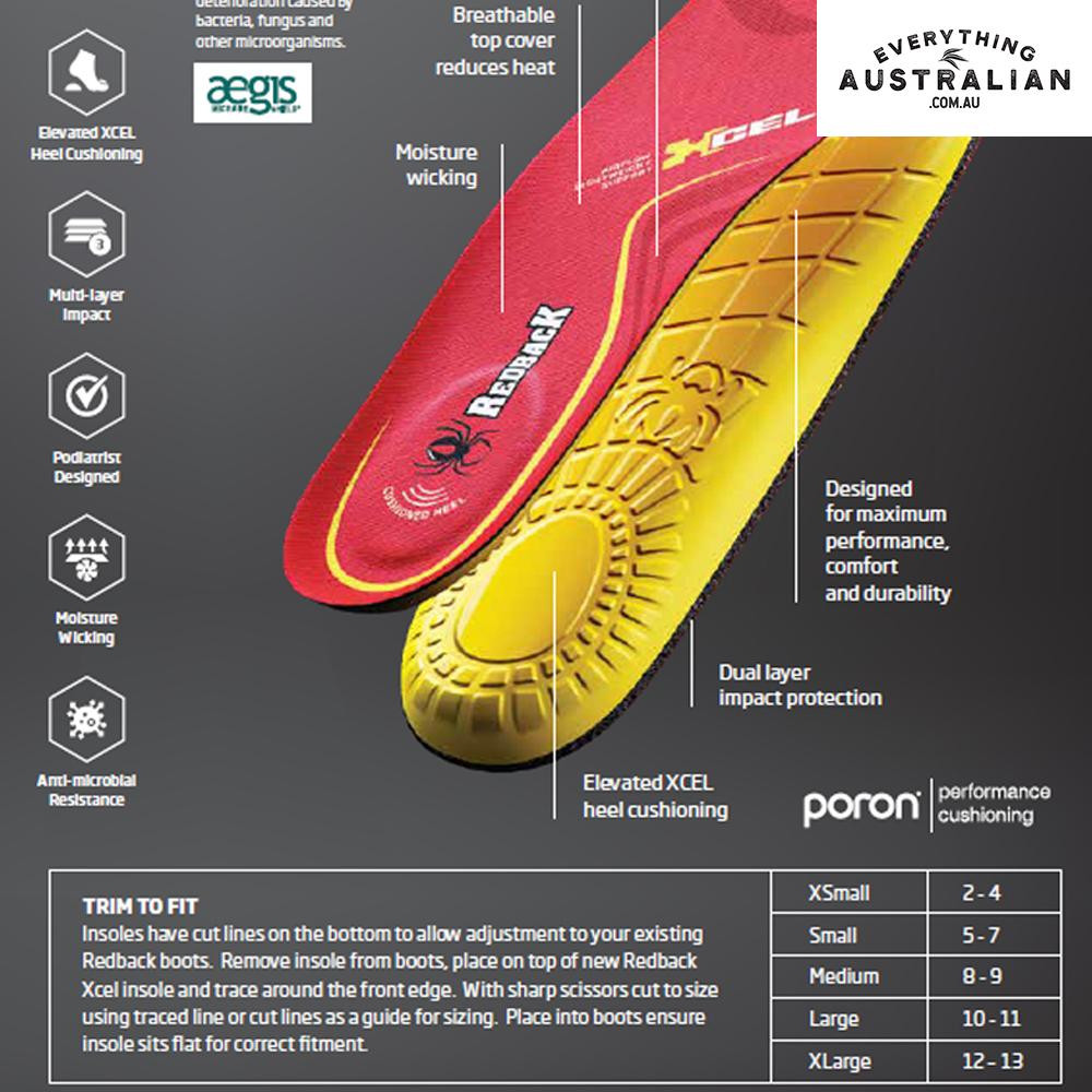 Redback Insoles - Xcel
