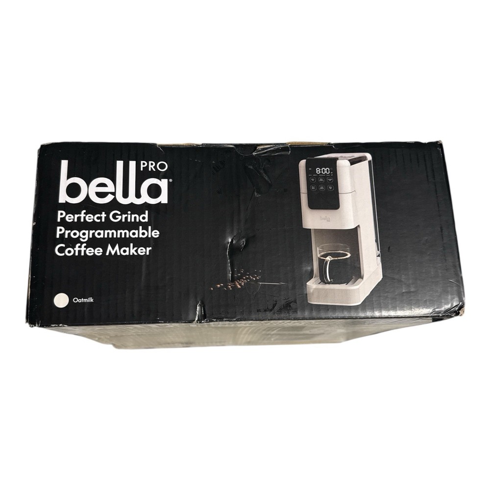 BELLA PRO Programmable Single-Serve Coffee Maker with Integrated Burr Grinder