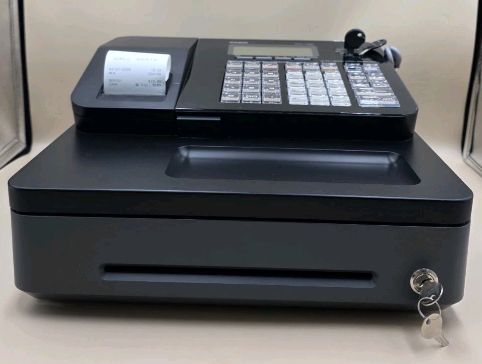 Casio PCR-T285 Electronic Cash Register w/Programming Keys