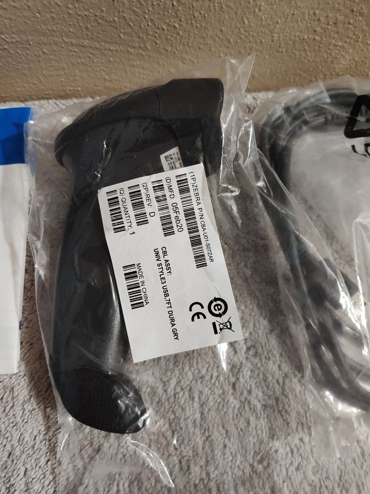 Symbol Zebra LS2208 Corded Handheld Standard Range Laser Barcode Scanner