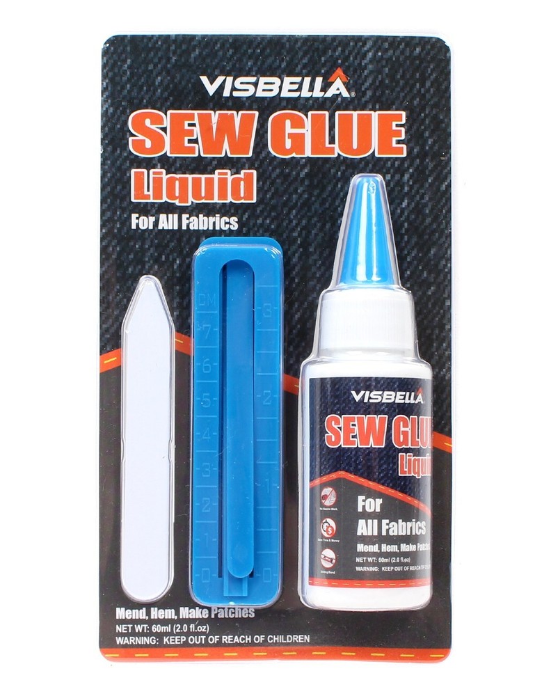 2 Packs Sew Glue Liquid Kit, Secure Stitch Liquid Sewing Solution Multi-Purpose