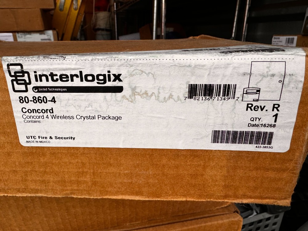 Interlogix Concord 4 Panel Alarm New,