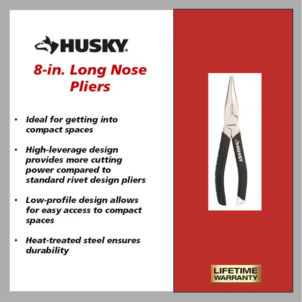 Husky 4 Piece Pliers Set