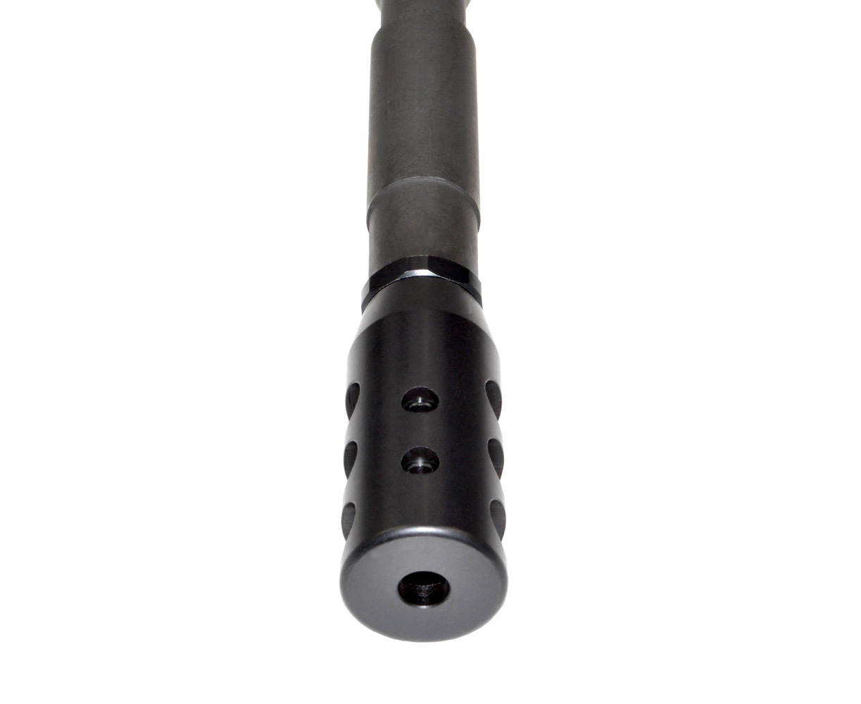 Muzzle Brake Recoil Compensator w/ Jam Nut + Crush Washer 1/2"X28 Steel for .223