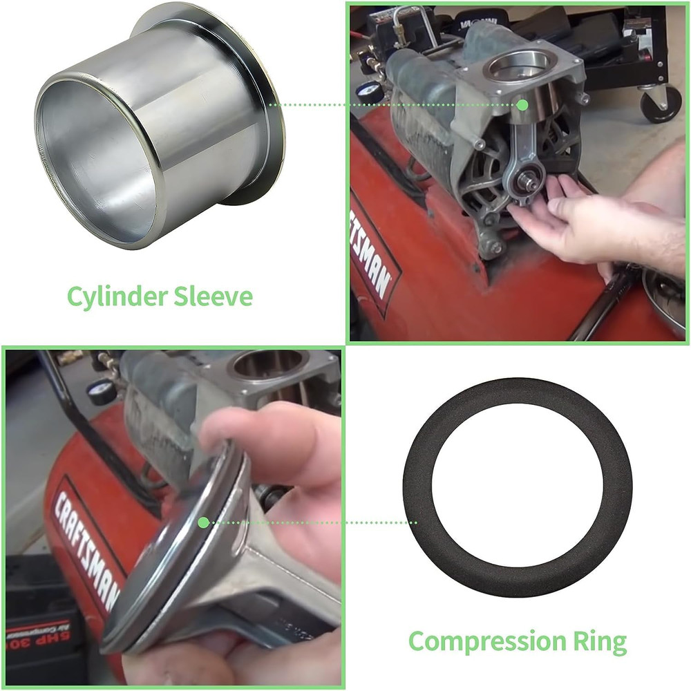K-0650 Air Compressor Cylinder Ring Kit Compatible with Craftsman Devilbiss