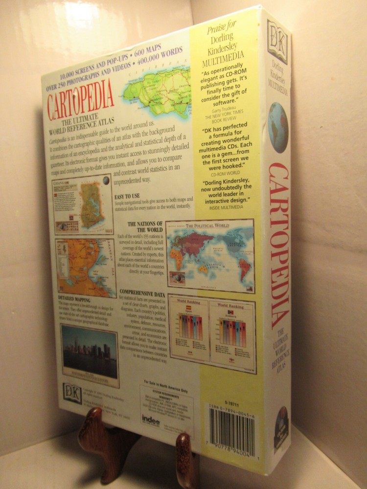 CARTOPEDIA THE ULTIMATE WORLD REFERENCE ATLAS / 2 CDs set