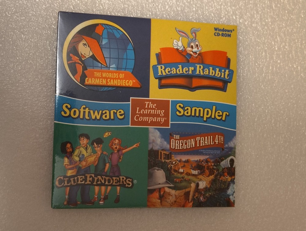 The Learning Company Software Sampler Educational Pc Games 2000 Reading Rabbit