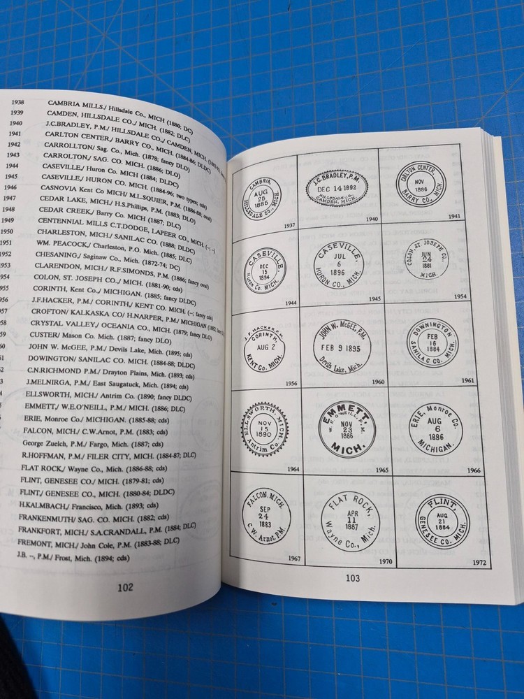 Catalog of U.S. County and Postmaster Postmarks- Kenneth L. Gilman- 1990