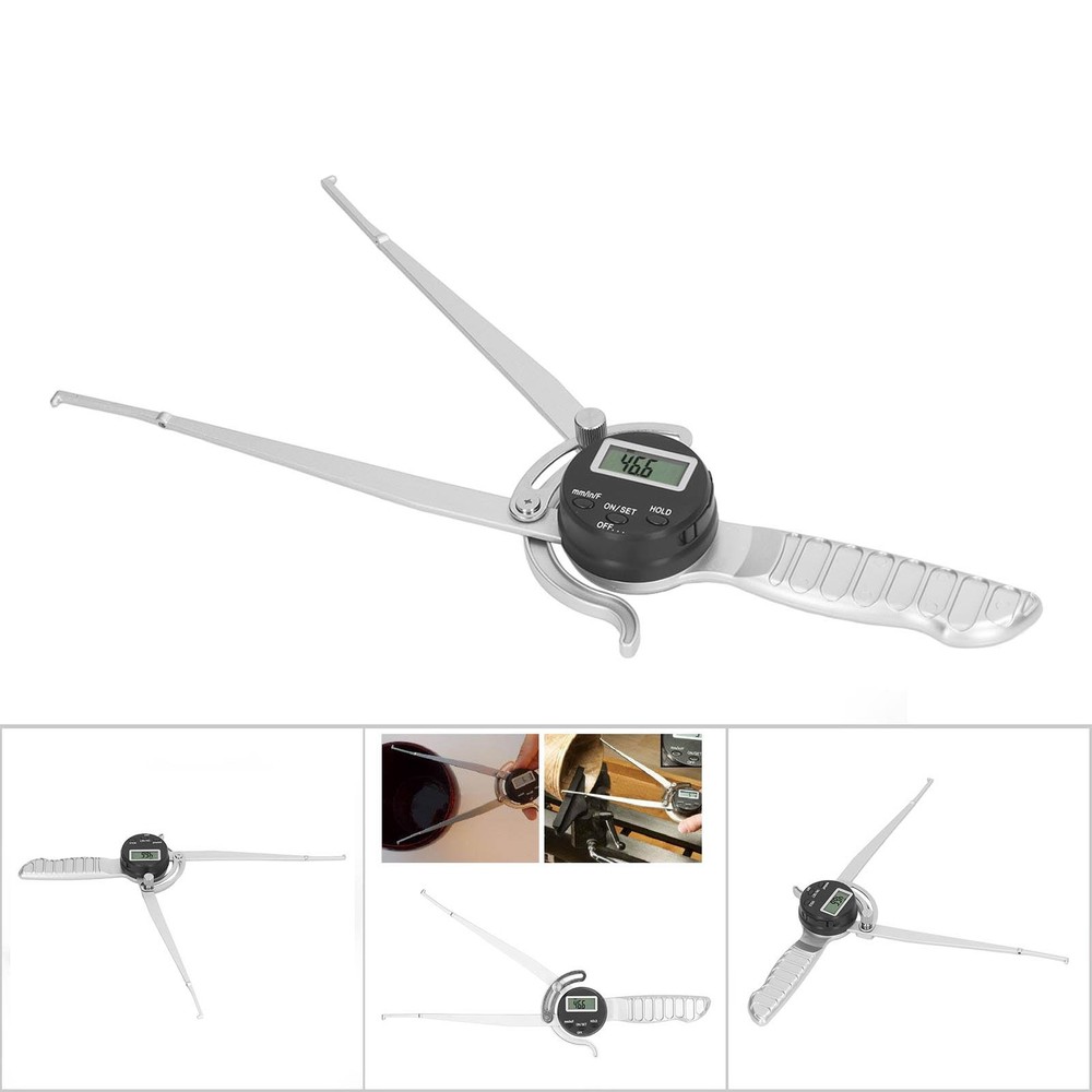Digital Inside Caliper 12.7-216mm Clear Display Internal Diameter Measuring Tool
