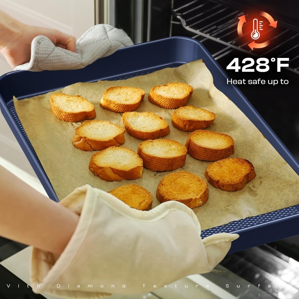 Baking Pans Set 8-Piece Bakeware Sets Baking Sets Cooking Nonstick Oven Pan Set